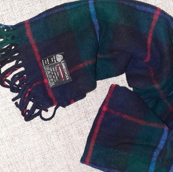 LAMSWOOL SCARF. PURE NEW WOOL.MADE IN ITALY.DRY CLEAN ONLY. MEN'S. - Picture 3 of 5